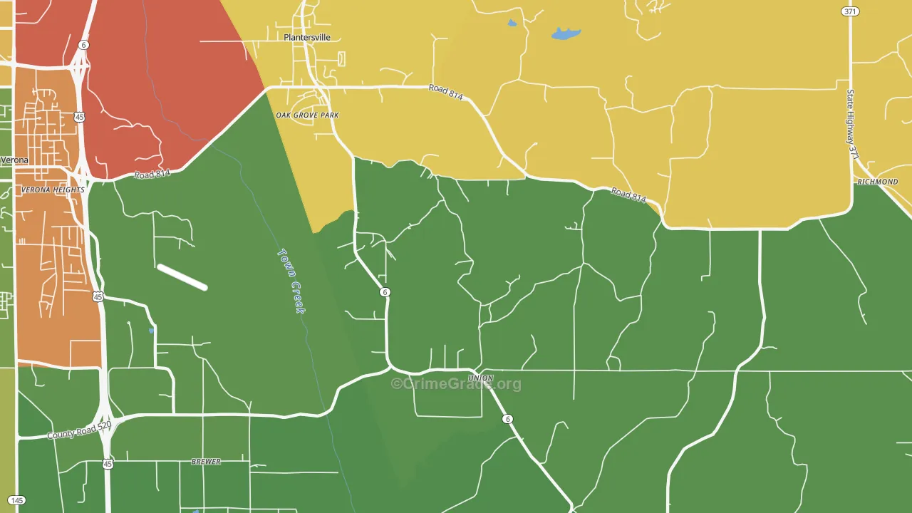 38862, MS Map of Drug-Related Crime Rates