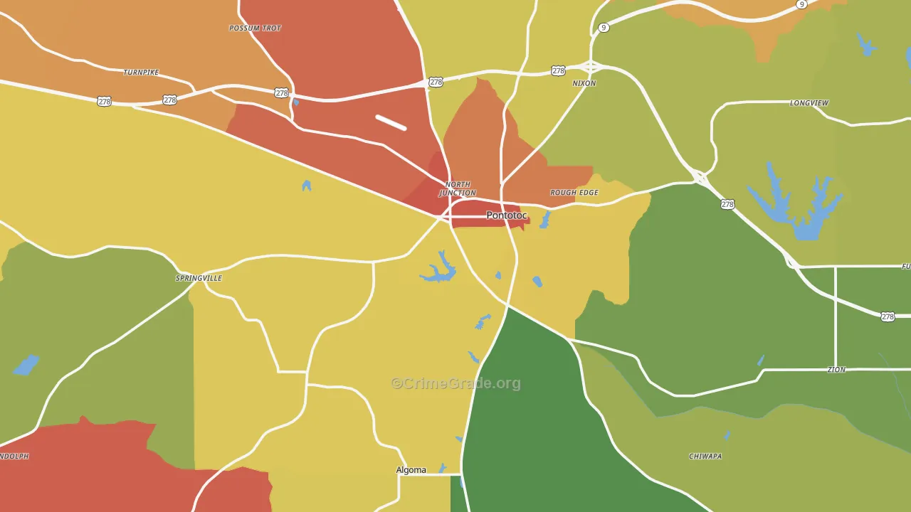 38863, MS Map of Drug-Related Crime Rates