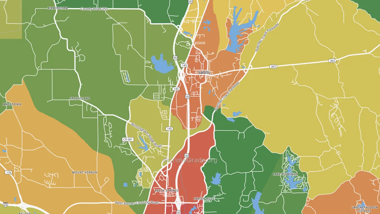 38866, MS Map of Drug-Related Crime Rates