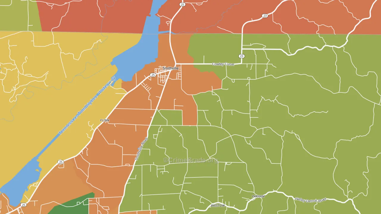 38870, MS Map of Drug-Related Crime Rates