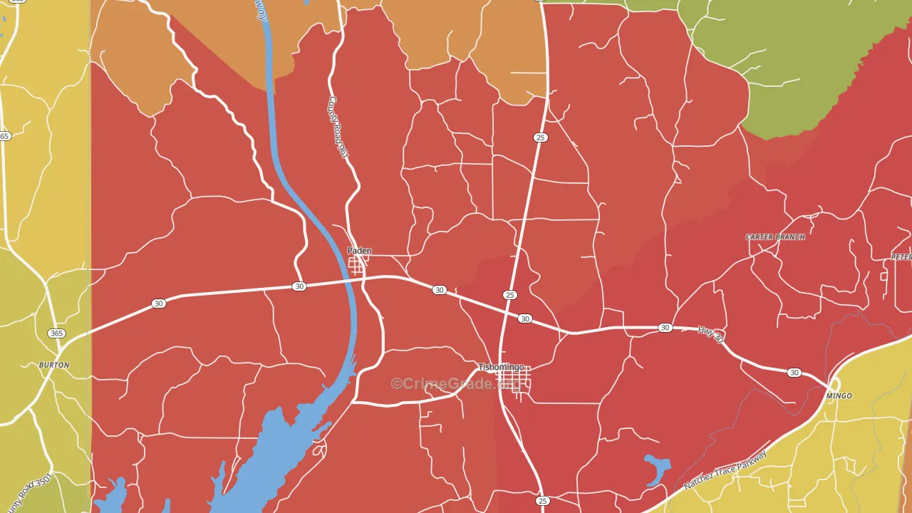 38873, MS Map of Drug-Related Crime Rates