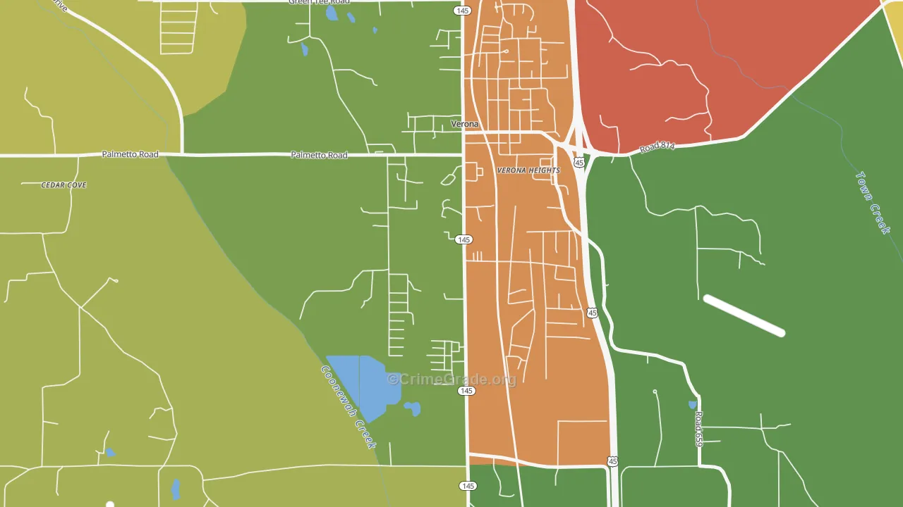 38879, MS Map of Drug-Related Crime Rates