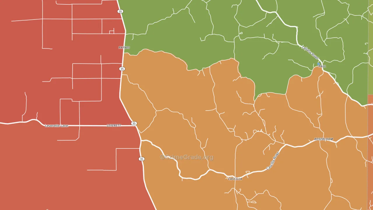 38920, MS Map of Drug-Related Crime Rates