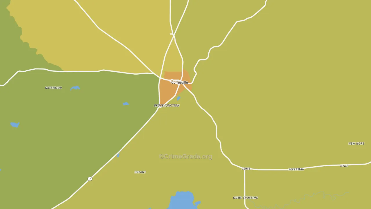 38922, MS Map of Drug-Related Crime Rates