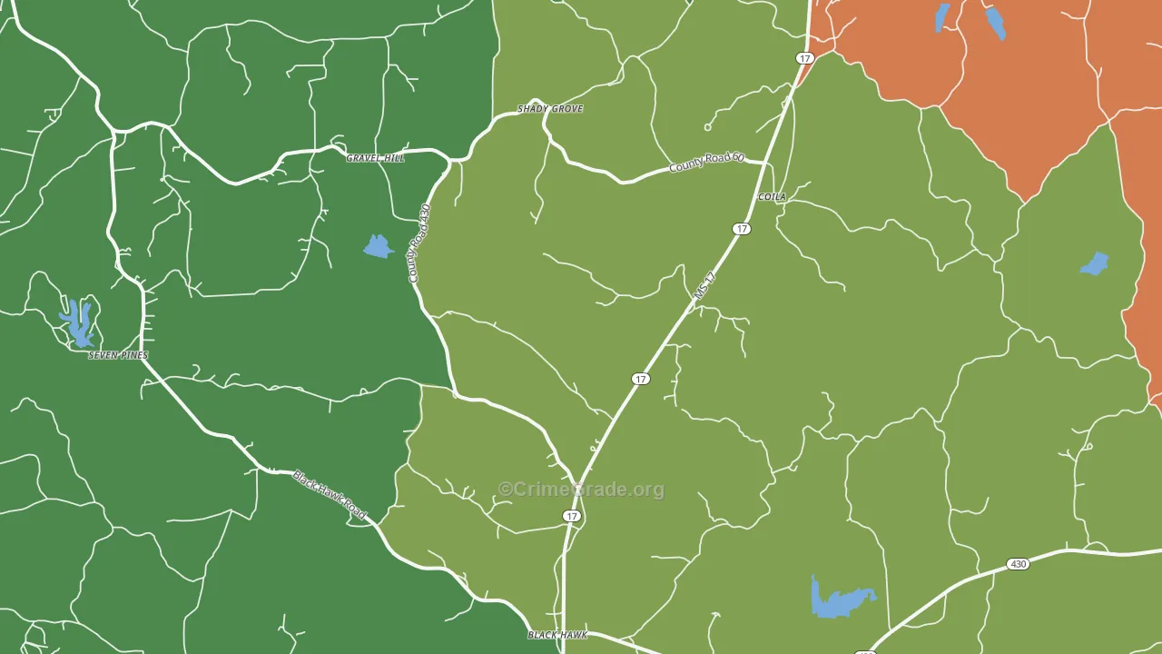 38923, MS Map of Drug-Related Crime Rates