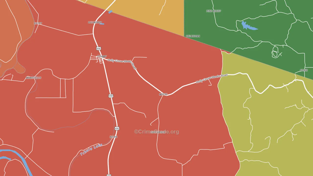 38924, MS Map of Drug-Related Crime Rates