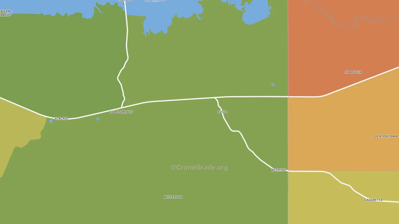 38929, MS Map of Drug-Related Crime Rates