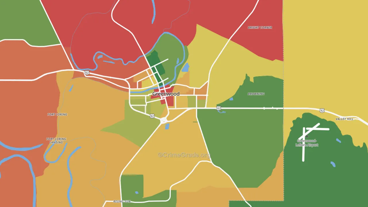 38930, MS Map of Drug-Related Crime Rates