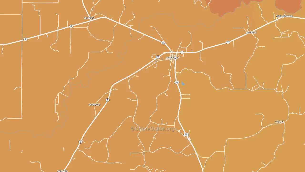 38940, MS Map of Drug-Related Crime Rates