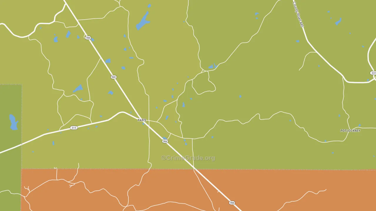38949, MS Map of Drug-Related Crime Rates