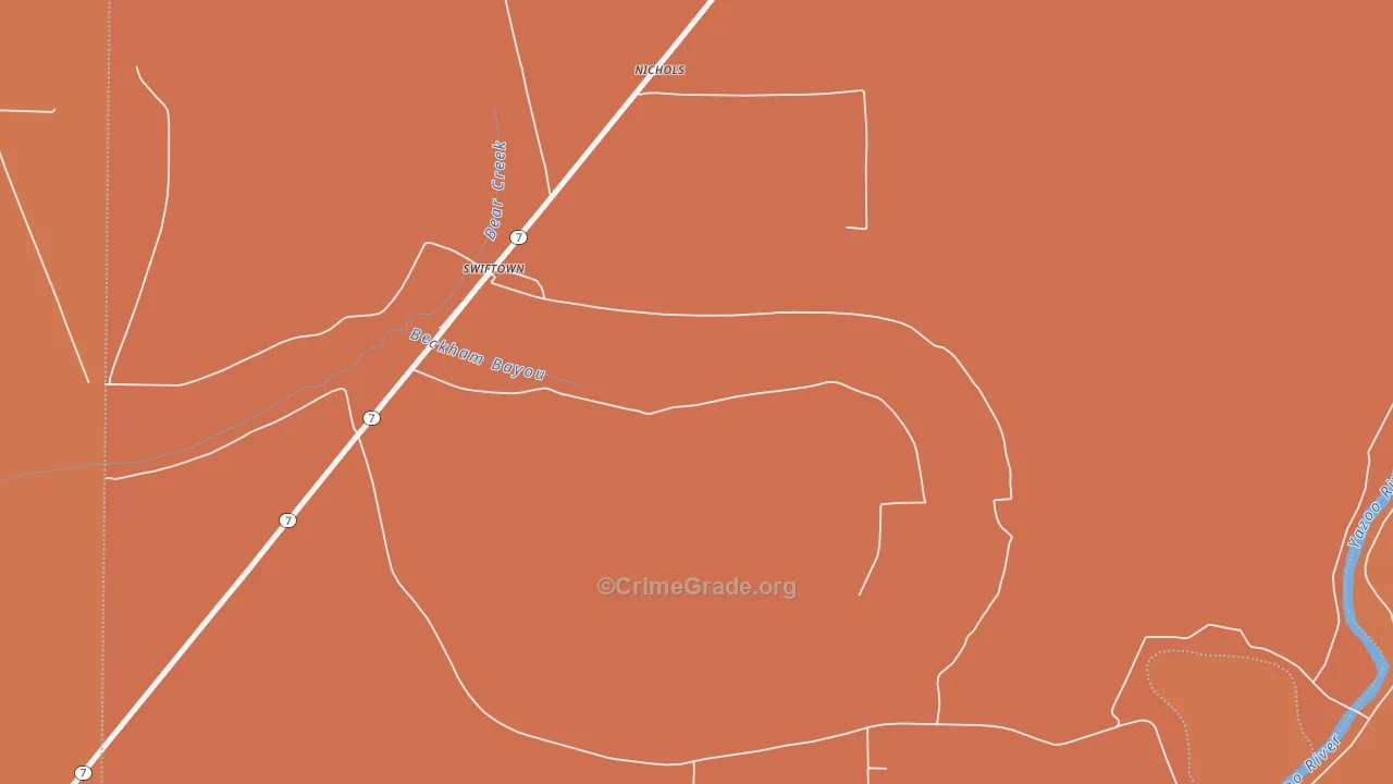 38959, MS Map of Drug-Related Crime Rates