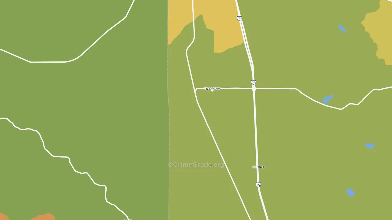 38961, MS Map of Drug-Related Crime Rates