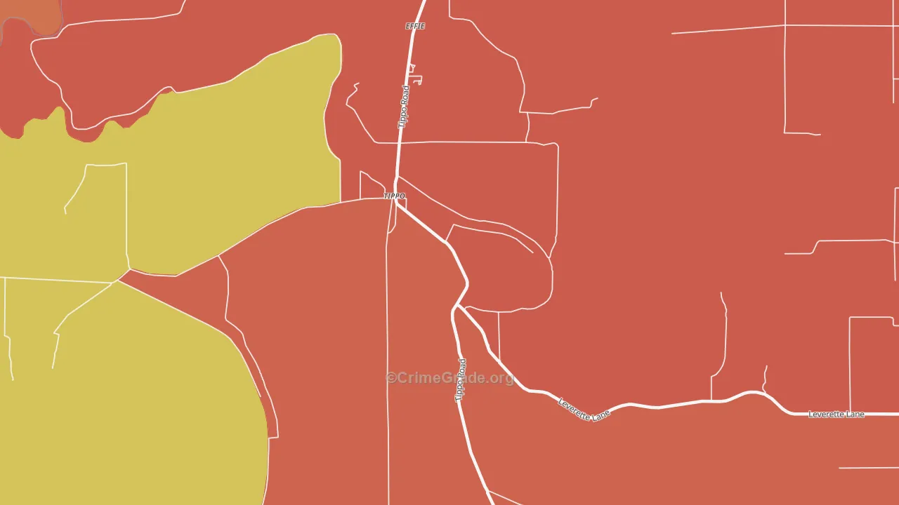 38962, MS Map of Drug-Related Crime Rates