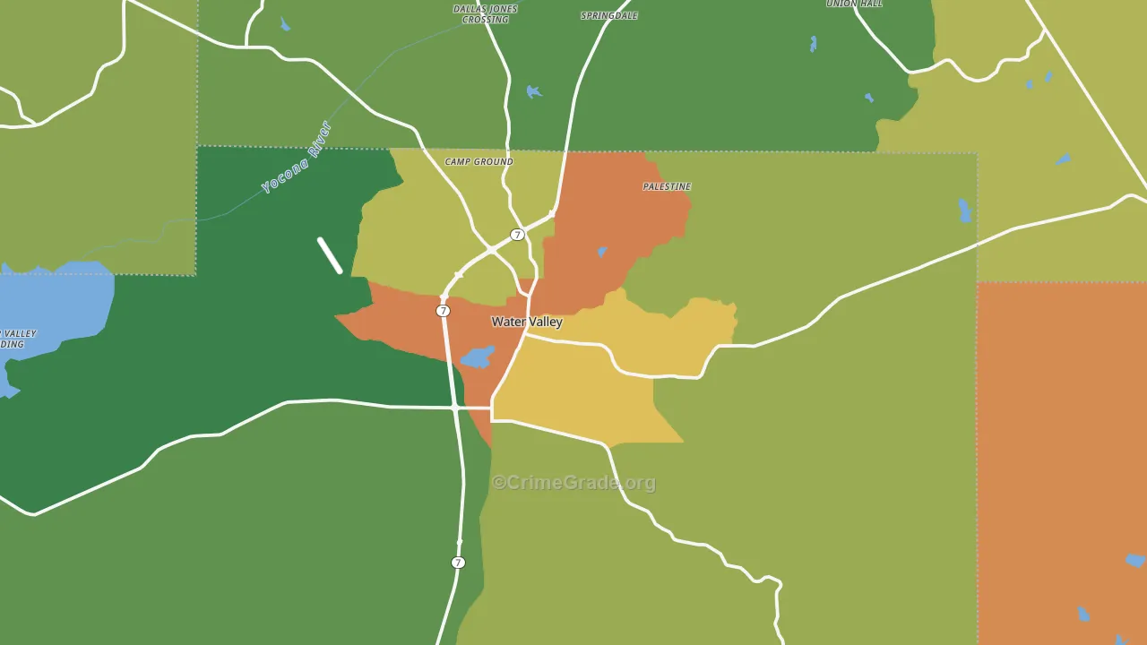 38965, MS Map of Drug-Related Crime Rates
