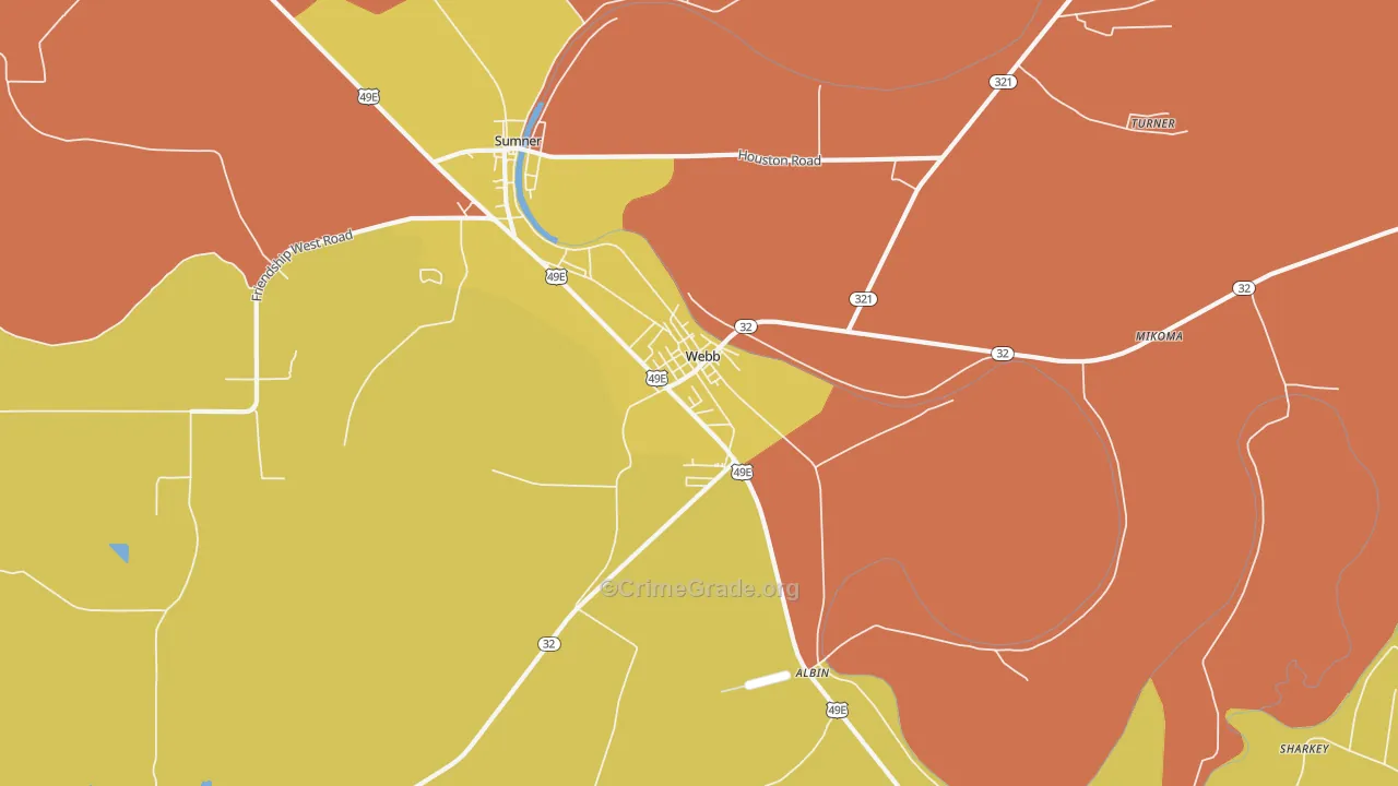 38966, MS Map of Drug-Related Crime Rates
