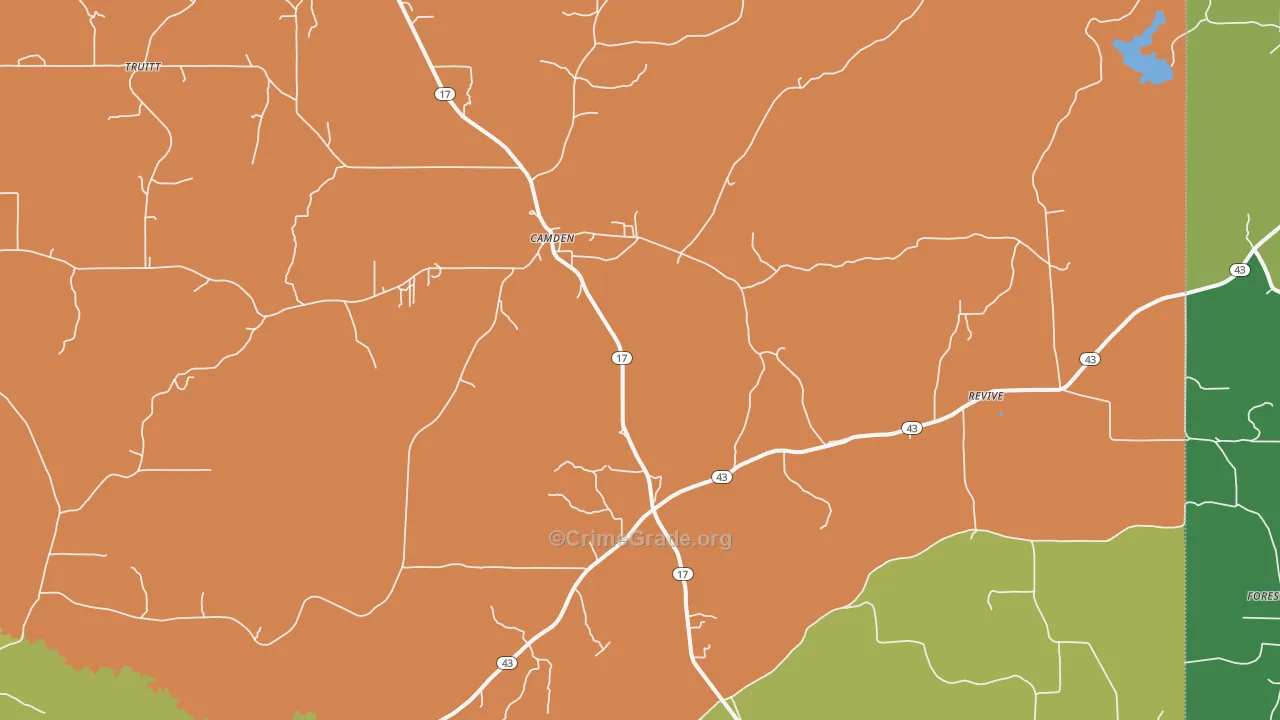 39045, MS Map of Drug-Related Crime Rates