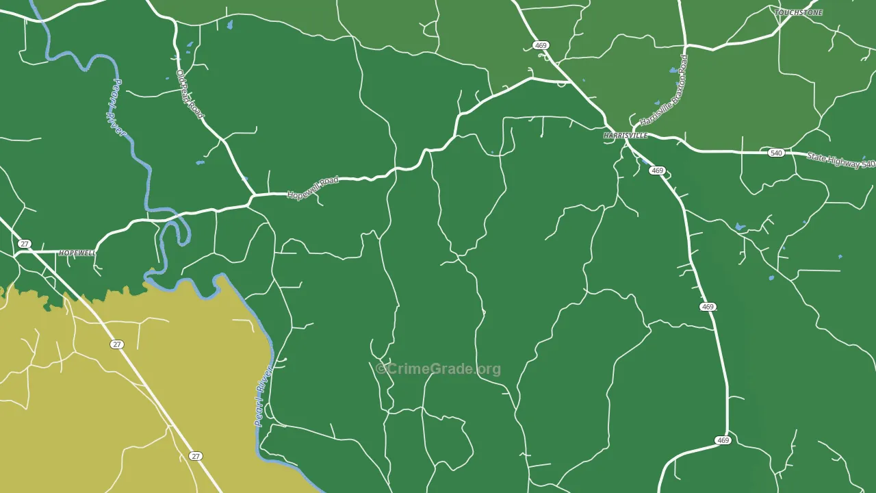 39082, MS Map of Drug-Related Crime Rates