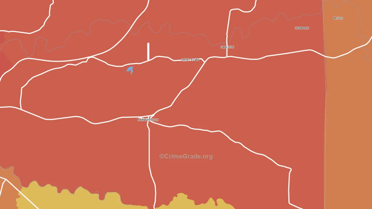 39086, MS Map of Drug-Related Crime Rates