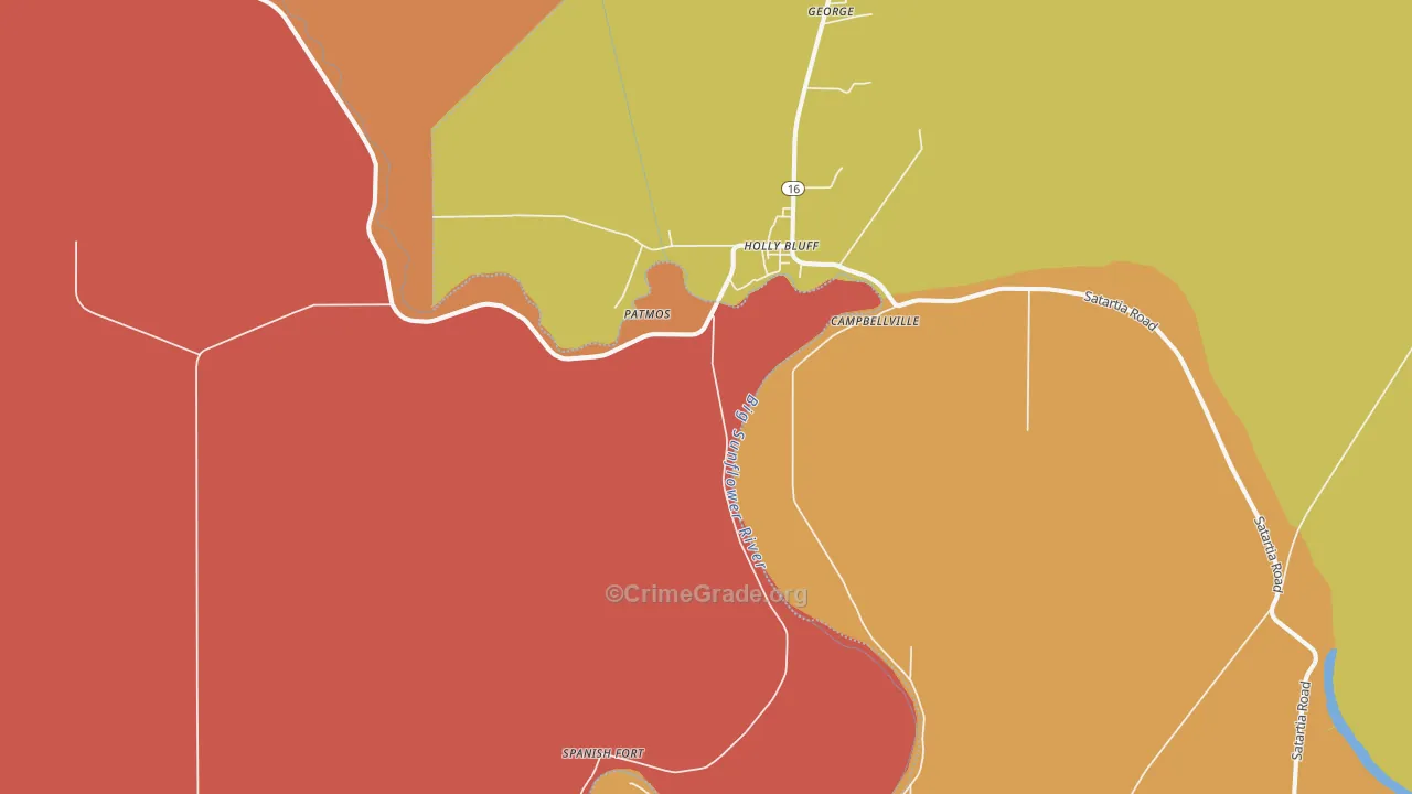 39088, MS Map of Drug-Related Crime Rates