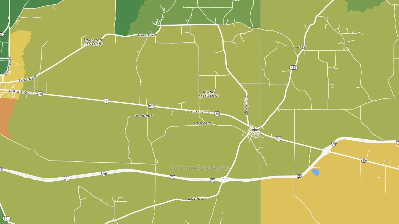 39092, MS Map of Drug-Related Crime Rates