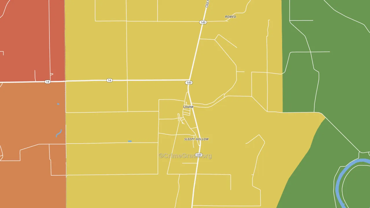 39097, MS Map of Drug-Related Crime Rates