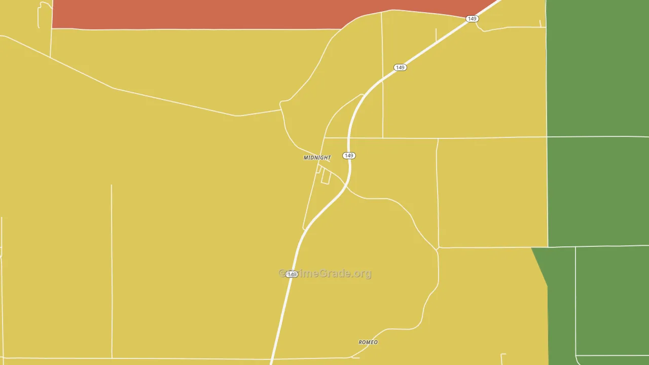 39115, MS Map of Drug-Related Crime Rates