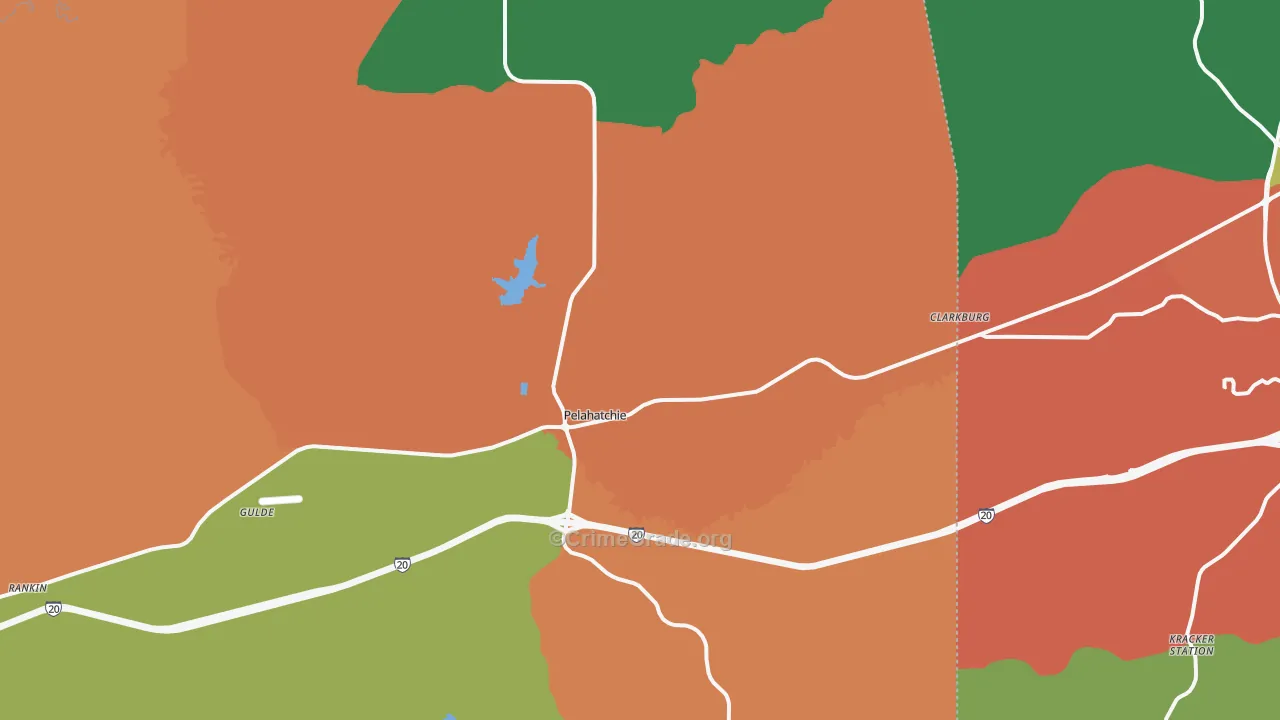 39145, MS Map of Drug-Related Crime Rates