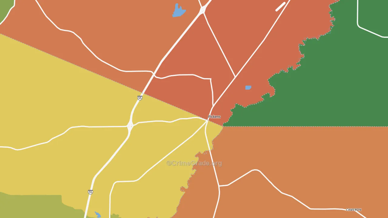 39146, MS Map of Drug-Related Crime Rates