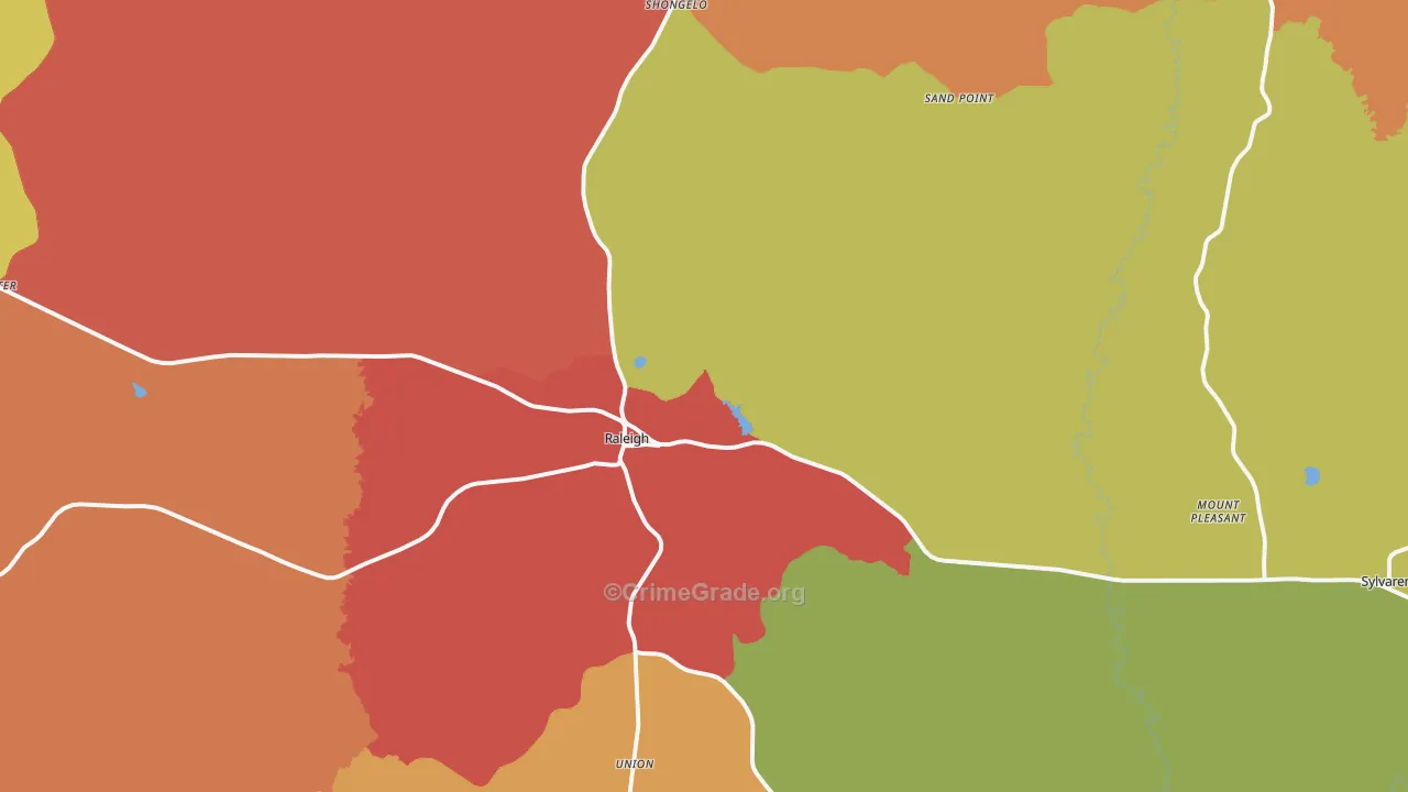39153, MS Map of Drug-Related Crime Rates