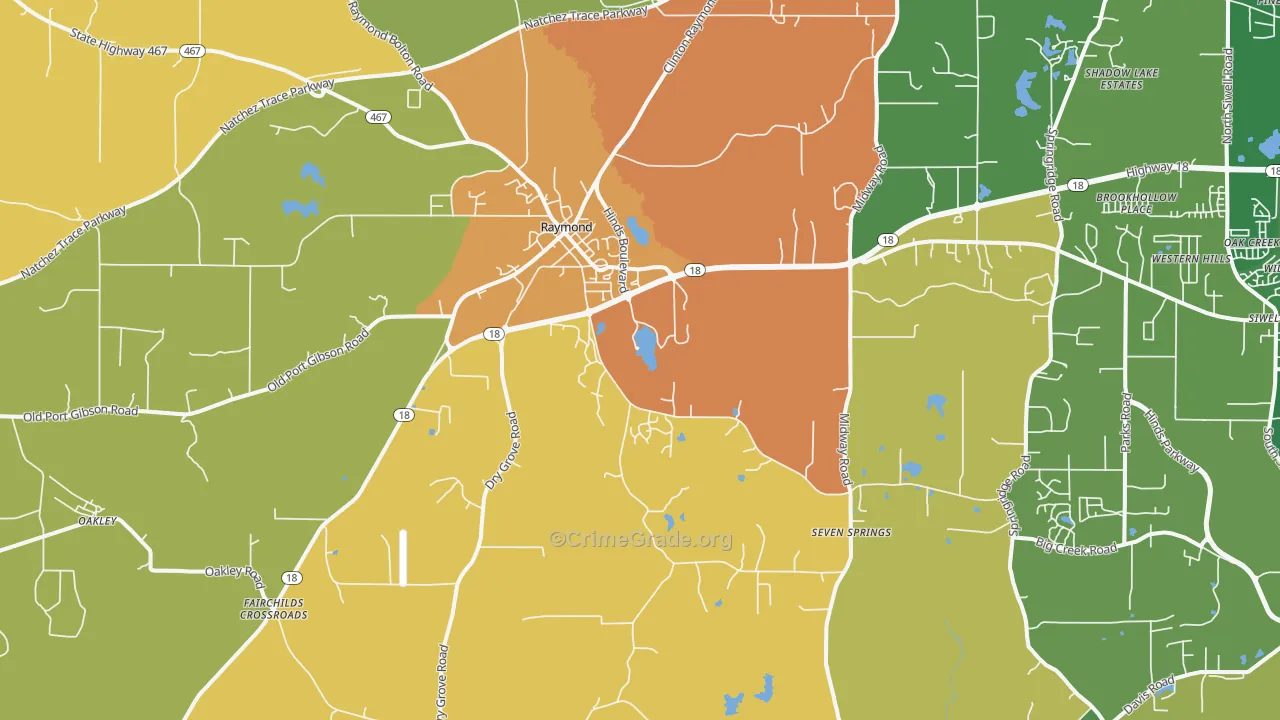 39154, MS Map of Drug-Related Crime Rates