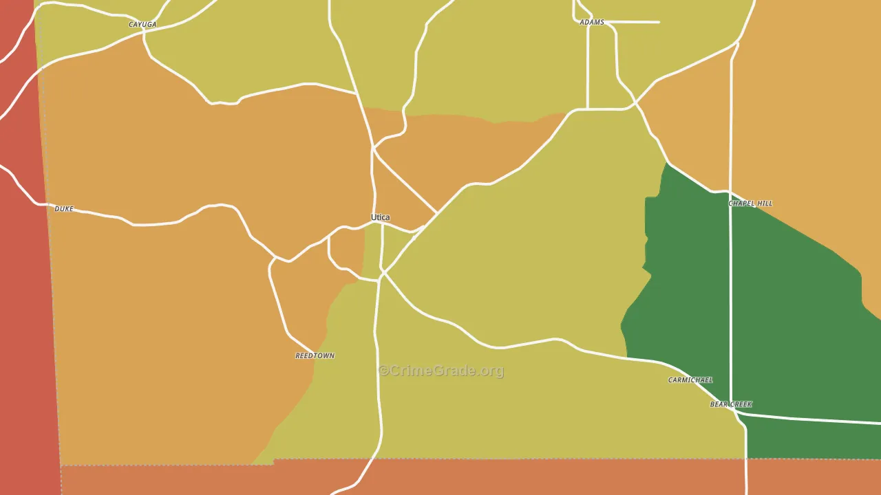 39175, MS Map of Drug-Related Crime Rates
