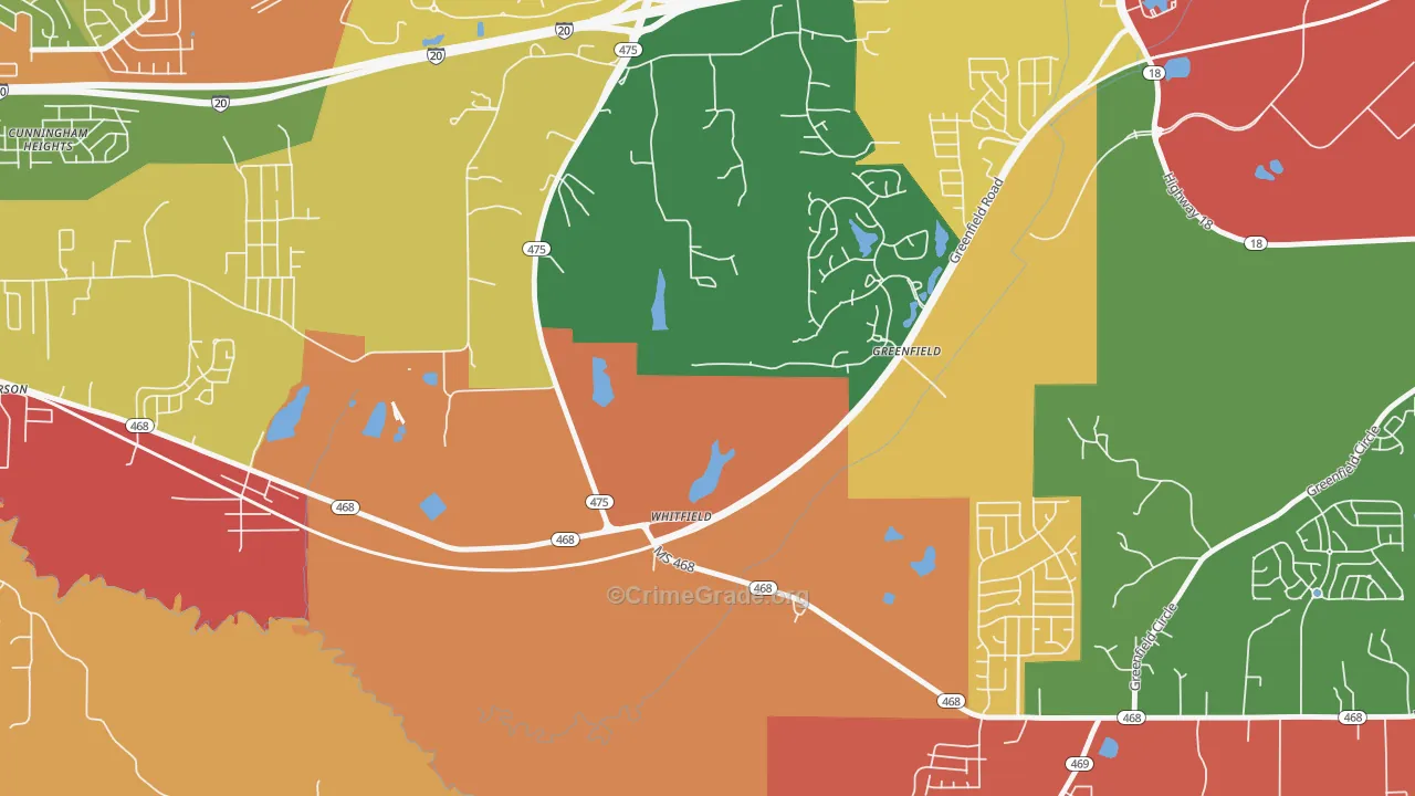 39193, MS Map of Drug-Related Crime Rates
