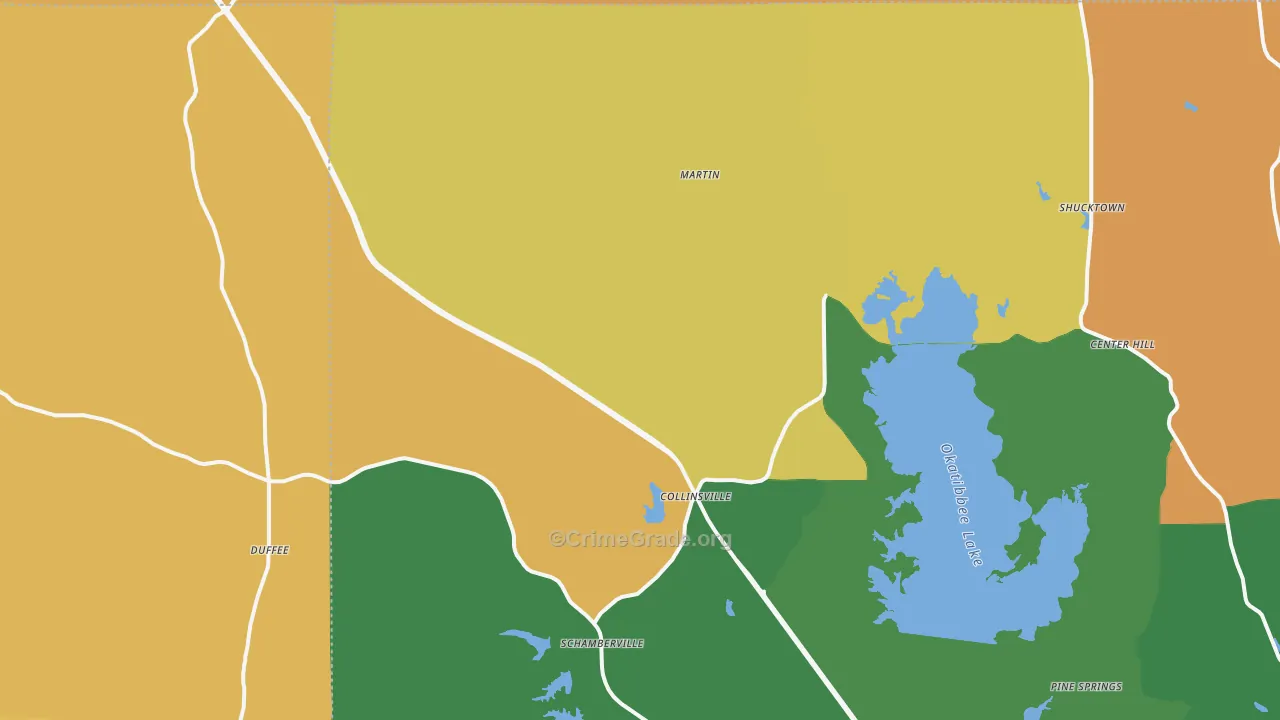 39325, MS Map of Drug-Related Crime Rates