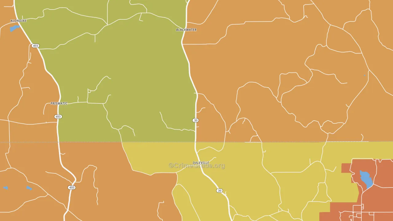 39326, MS Map of Drug-Related Crime Rates