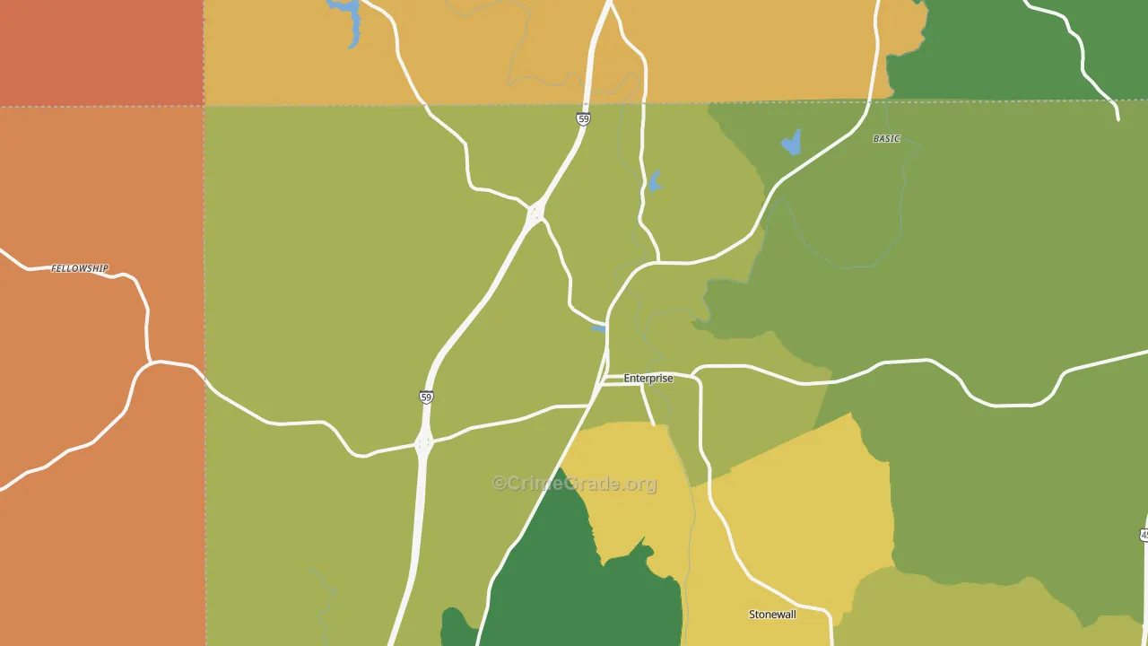 39330, MS Map of Drug-Related Crime Rates