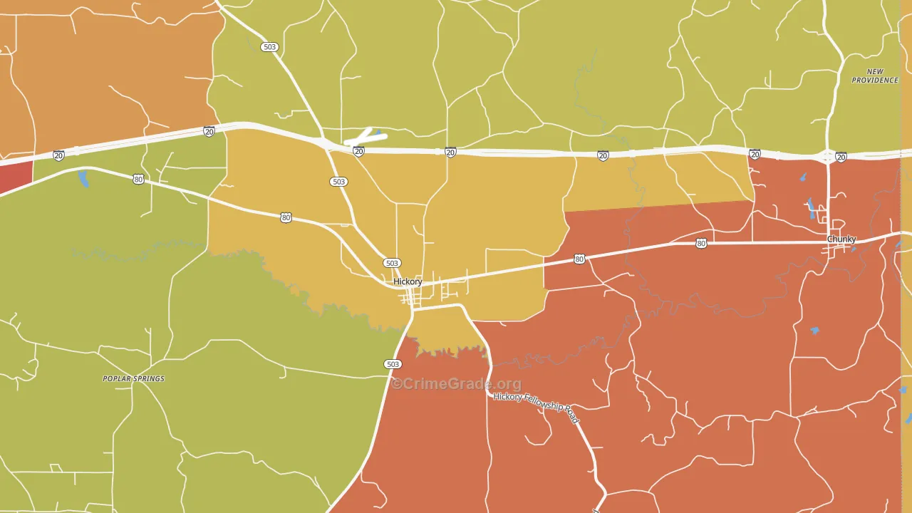 39332, MS Map of Drug-Related Crime Rates