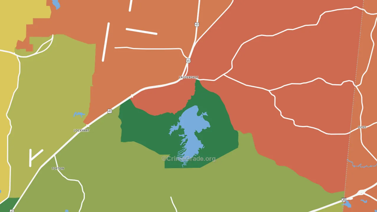 39335, MS Map of Drug-Related Crime Rates