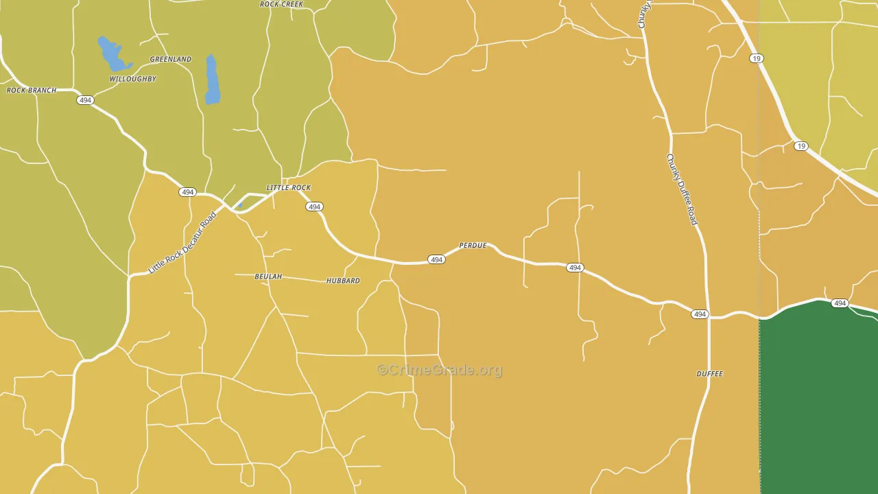 39337, MS Map of Drug-Related Crime Rates