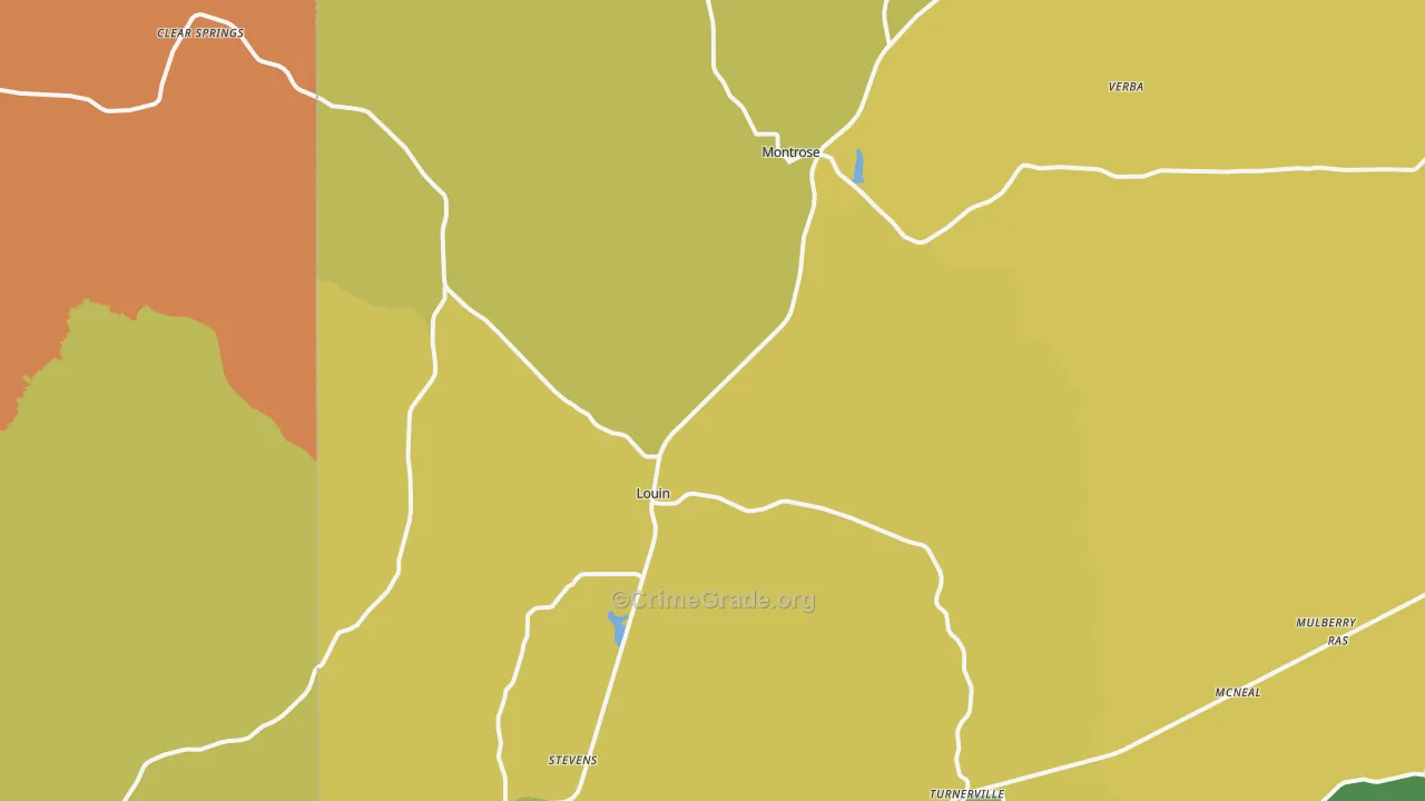 39338, MS Map of Drug-Related Crime Rates