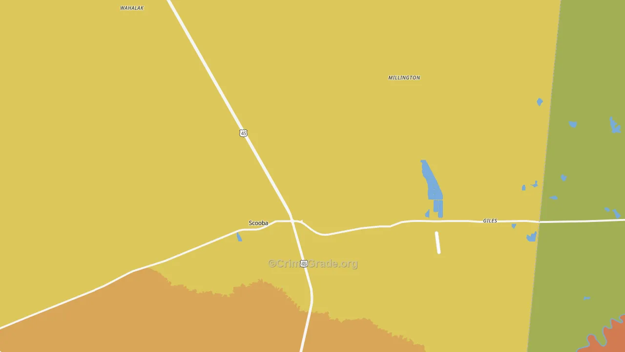 39358, MS Map of Drug-Related Crime Rates
