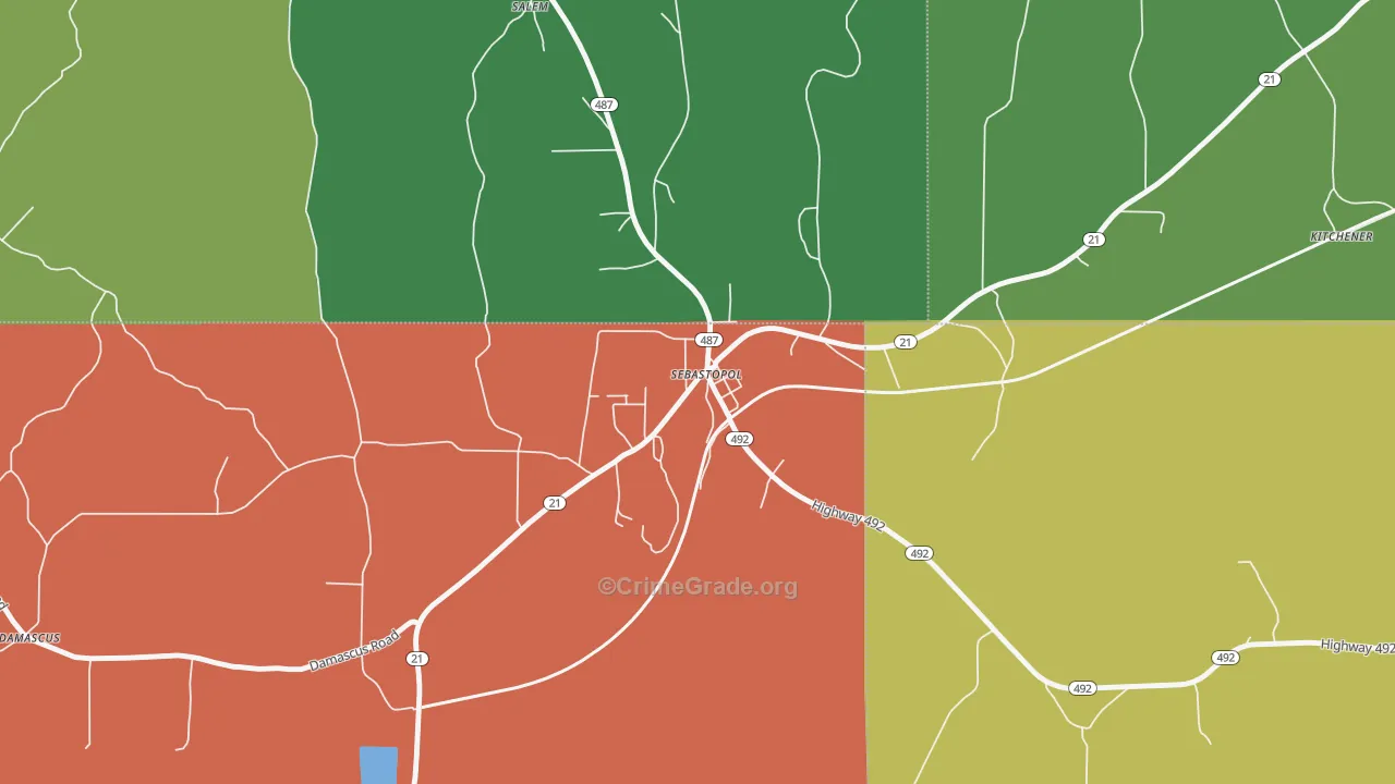 39359, MS Map of Drug-Related Crime Rates