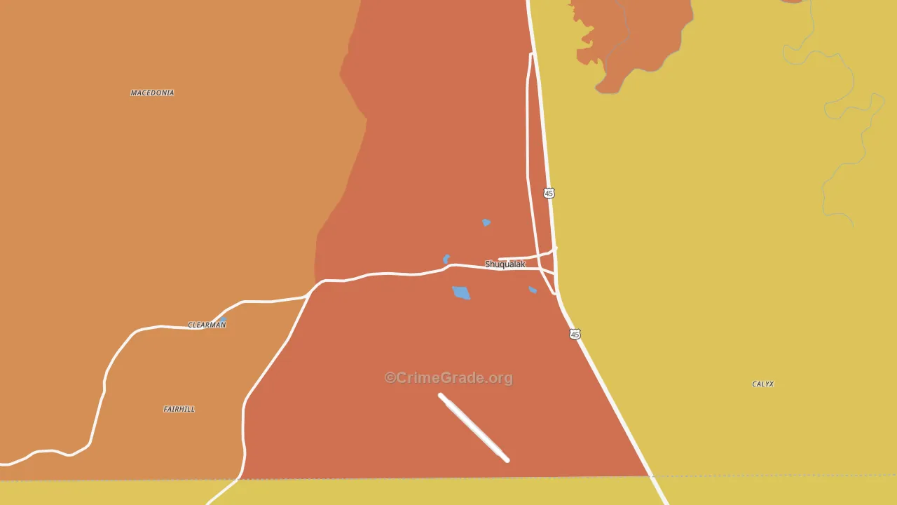 39361, MS Map of Drug-Related Crime Rates