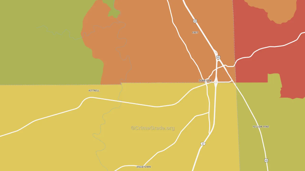 39362, MS Map of Drug-Related Crime Rates
