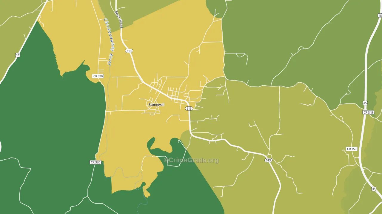 39363, MS Map of Drug-Related Crime Rates
