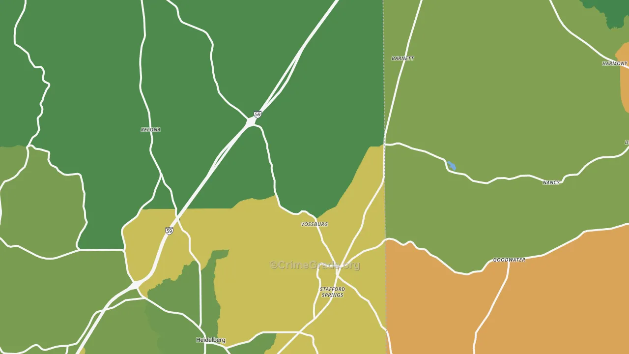 39366, MS Map of Drug-Related Crime Rates
