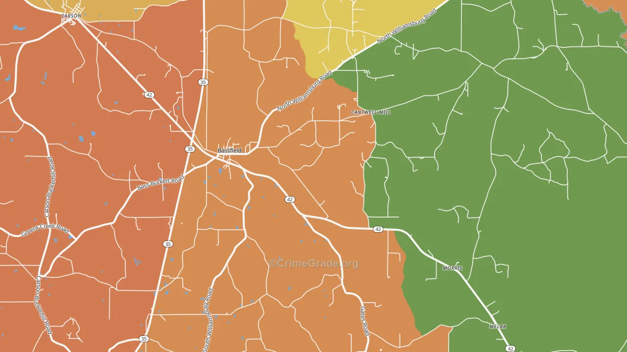 39421, MS Map of Drug-Related Crime Rates