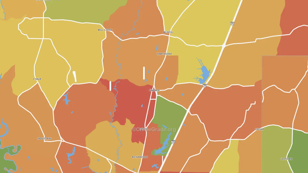 39426, MS Map of Drug-Related Crime Rates