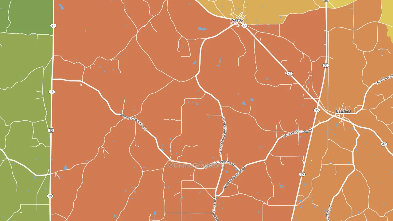 39427, MS Map of Drug-Related Crime Rates