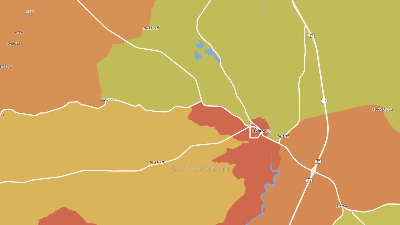 39451, MS Map of Drug-Related Crime Rates