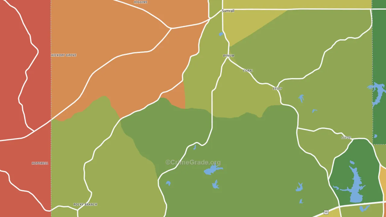 39482, MS Map of Drug-Related Crime Rates